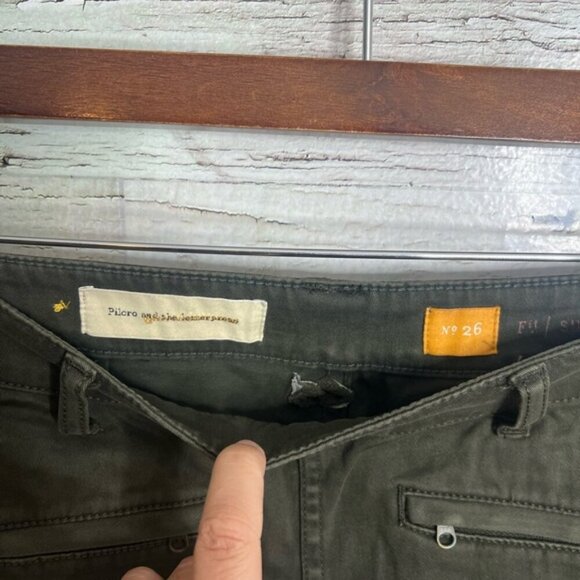 Anthropologie Pilcro and the Letterpress Size 26 Green Fit Superscript Pants - Picture 5 of 8